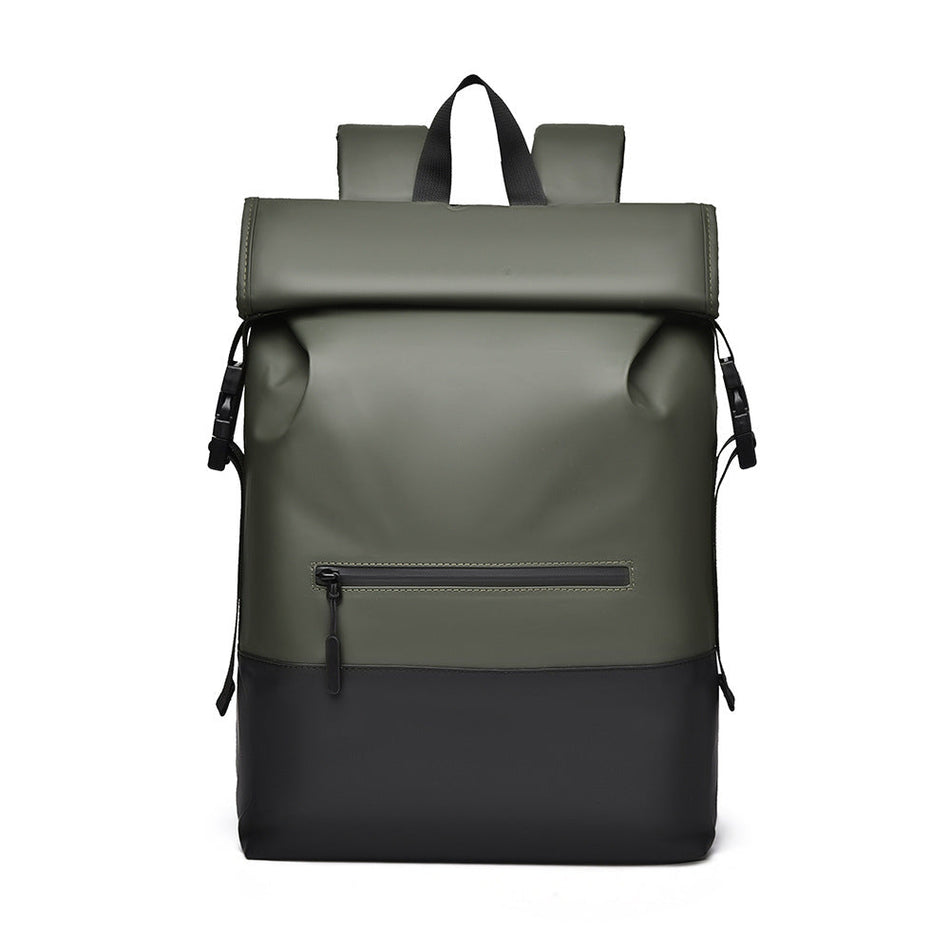 Men's Roll Top Business Travel Backpack Large Capacity