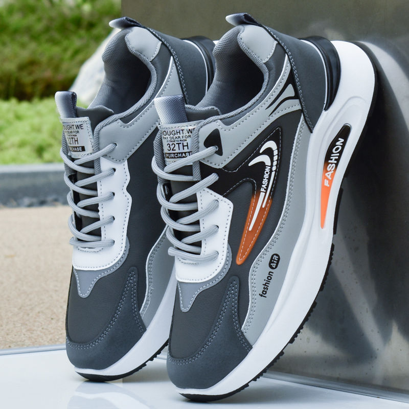 Waterproof Leather Casual Running Sneakers for Men