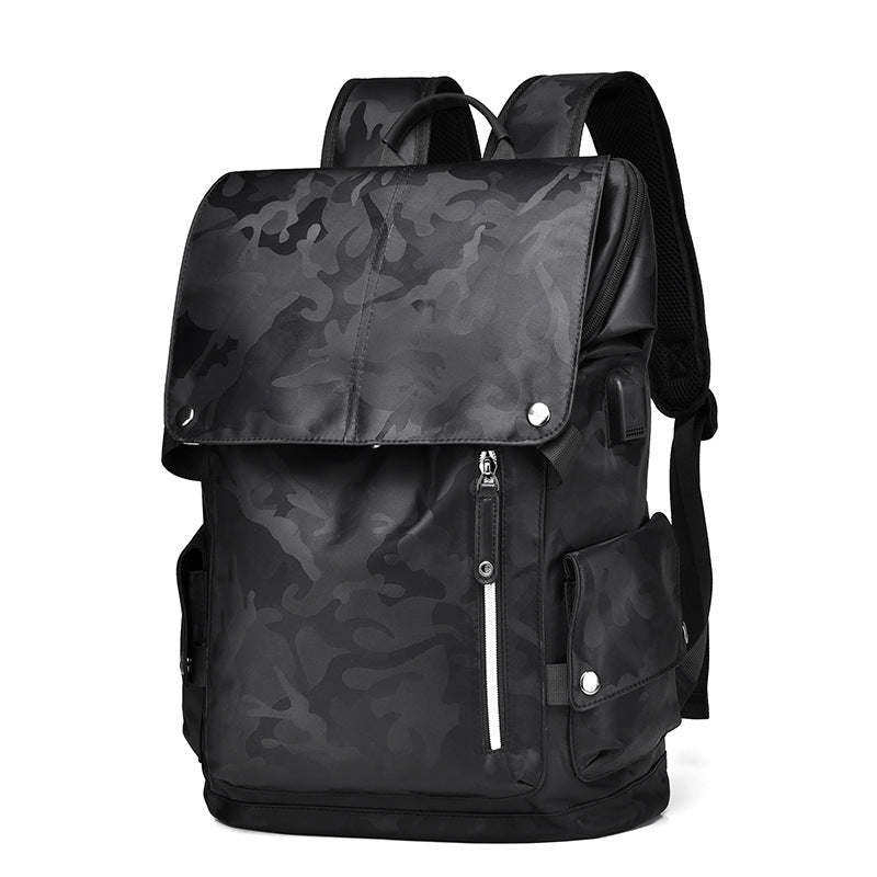 Men's USB Laptop Backpack Large Capacity Student Bag