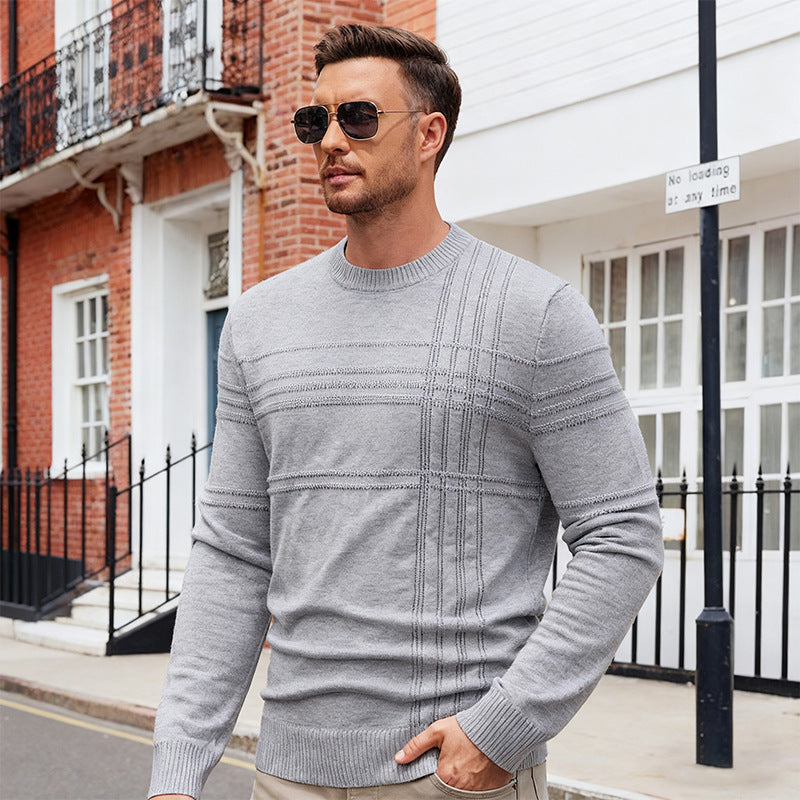Men's Premium Crew Neck Knit Sweater for Everyday Wear