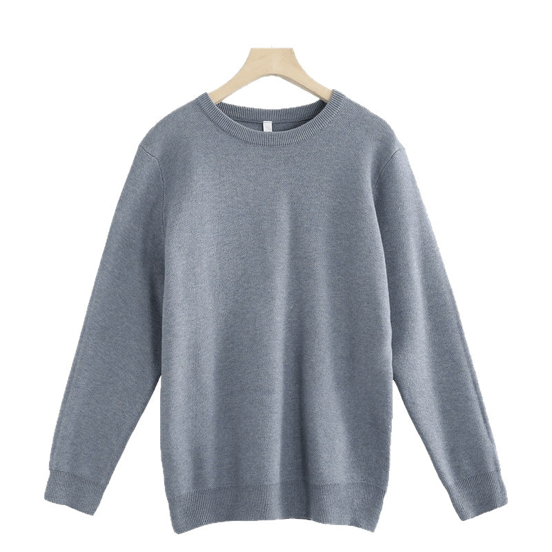 Men's Slim Fit Crew Neck Knit Sweater for Everyday Wear