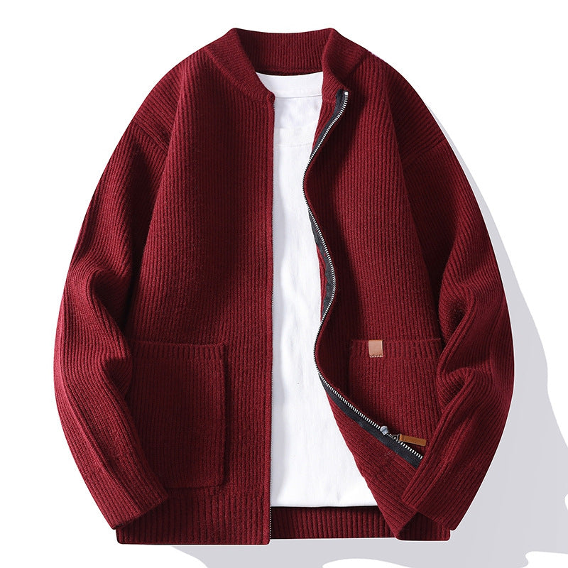 Men's Heavyweight Zip Knit Cardigan Jacket