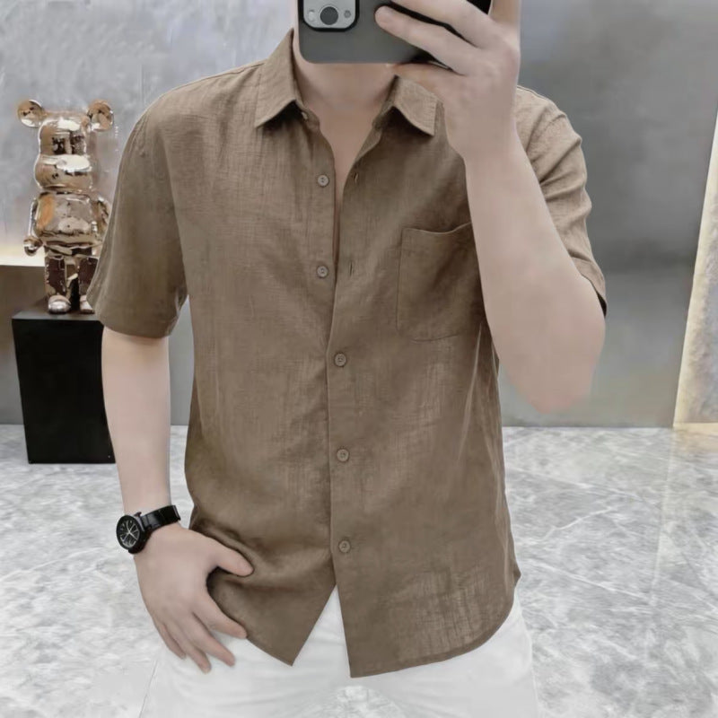 Men's Premium Short Sleeve Casual Shirt