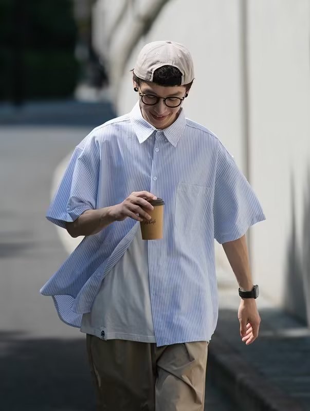 Men's Relaxed Fit Long Sleeve Casual Shirt
