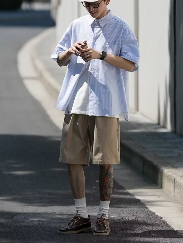 Men's Relaxed Fit Long Sleeve Casual Shirt