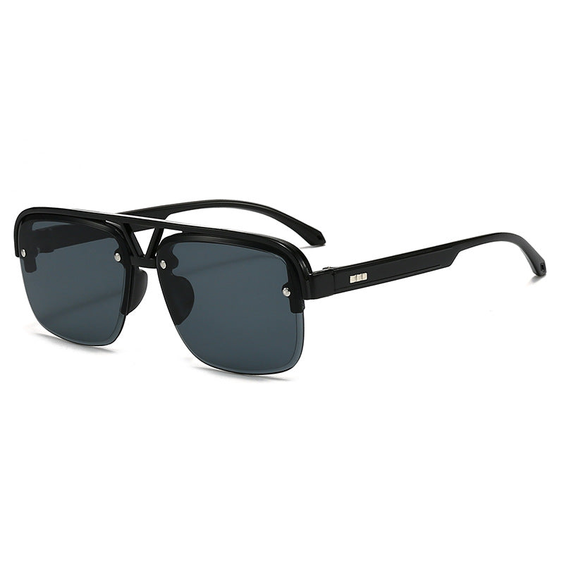 Men's Half-Frame Double-Bridge Sports Sunglasses for Cycling