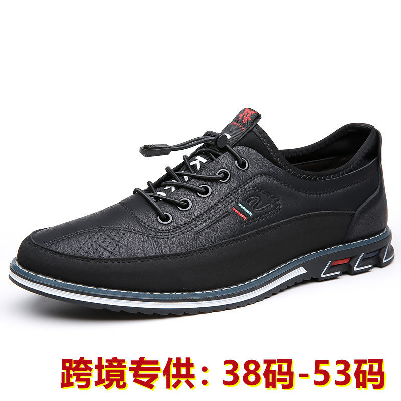 Men's Lightweight Leather Slip-On Casual Shoes