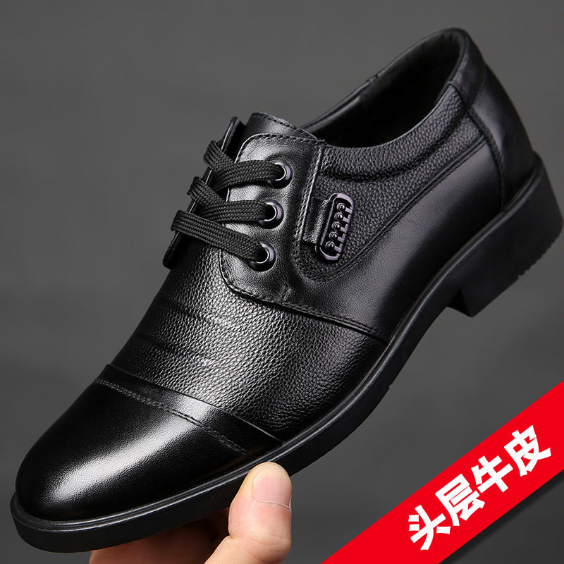 Men's Formal Leather Lace-Up Business Shoes