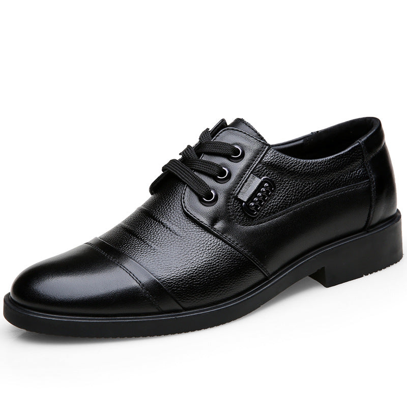 Men's Formal Leather Lace-Up Business Shoes