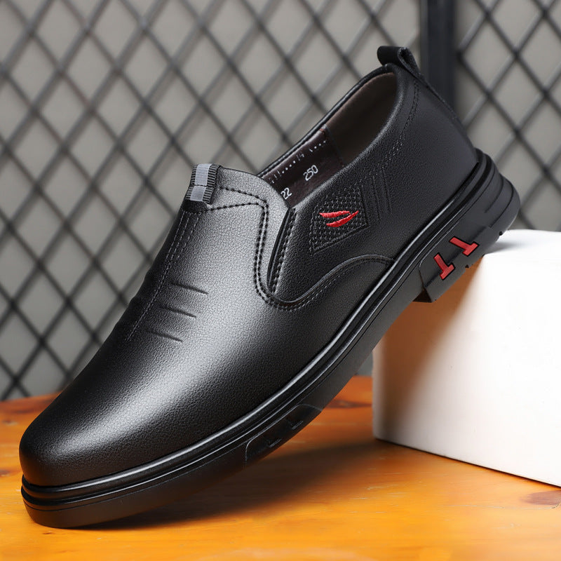 Men's Lightweight Leather Business Casual Shoes