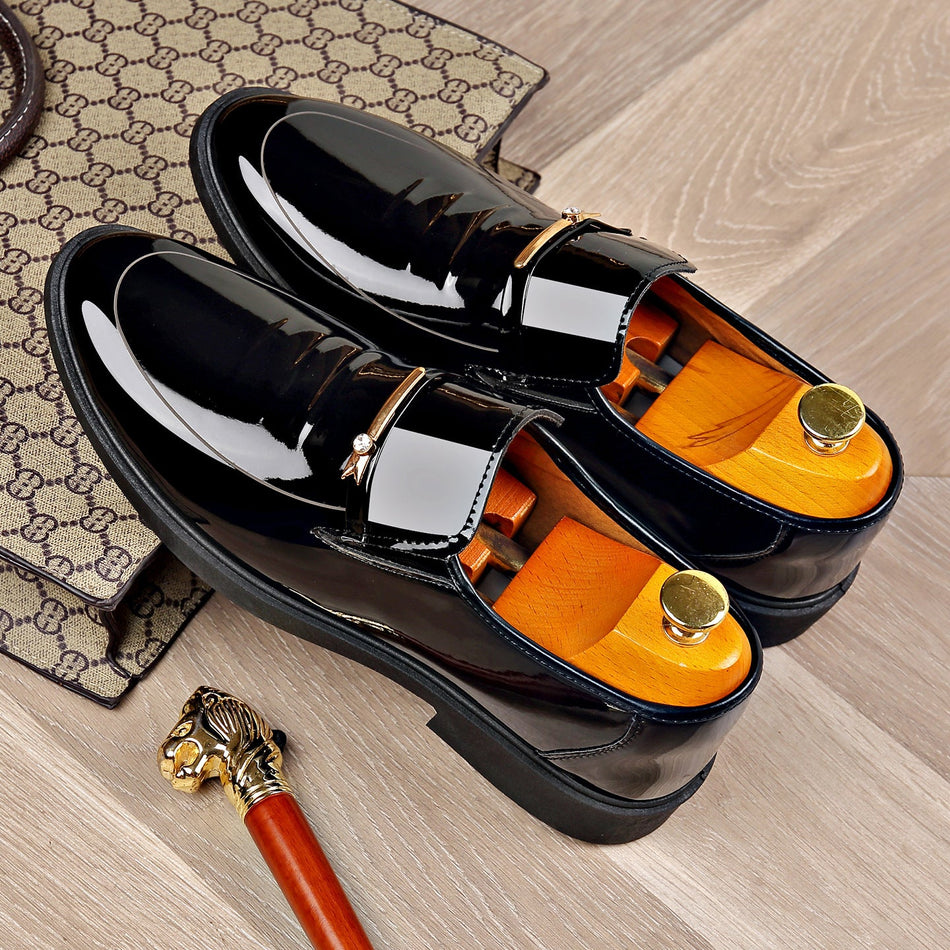 Men's Soft Leather Slip-On Business Casual Shoes