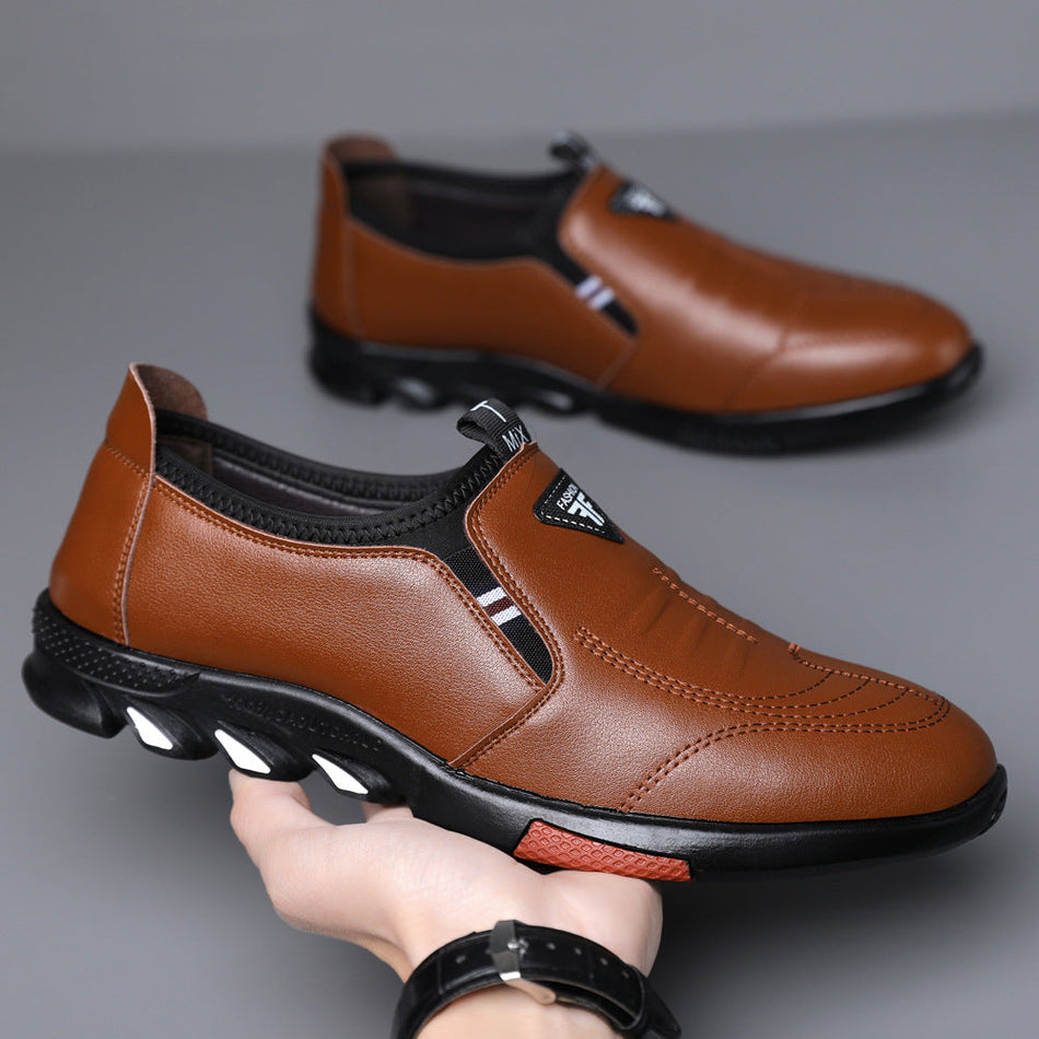 Men's Soft Leather British Style Casual Business Shoes