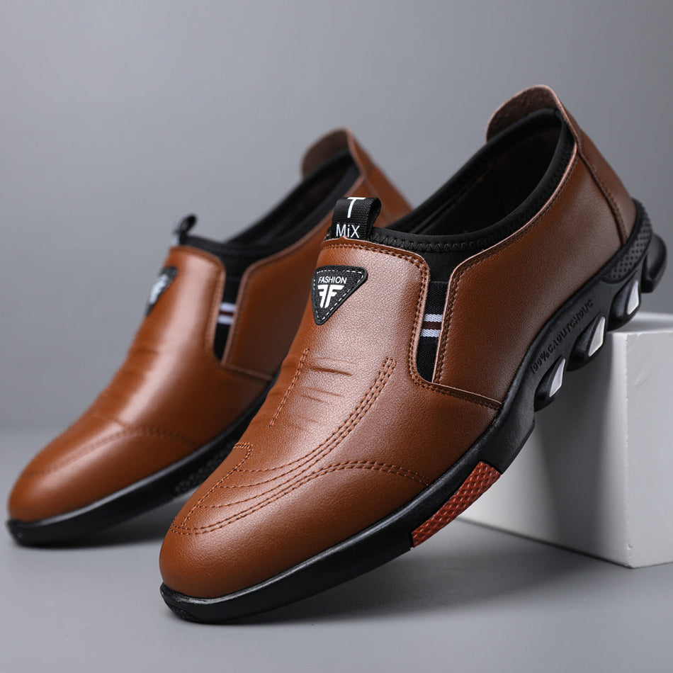 Men's Soft Leather British Style Casual Business Shoes