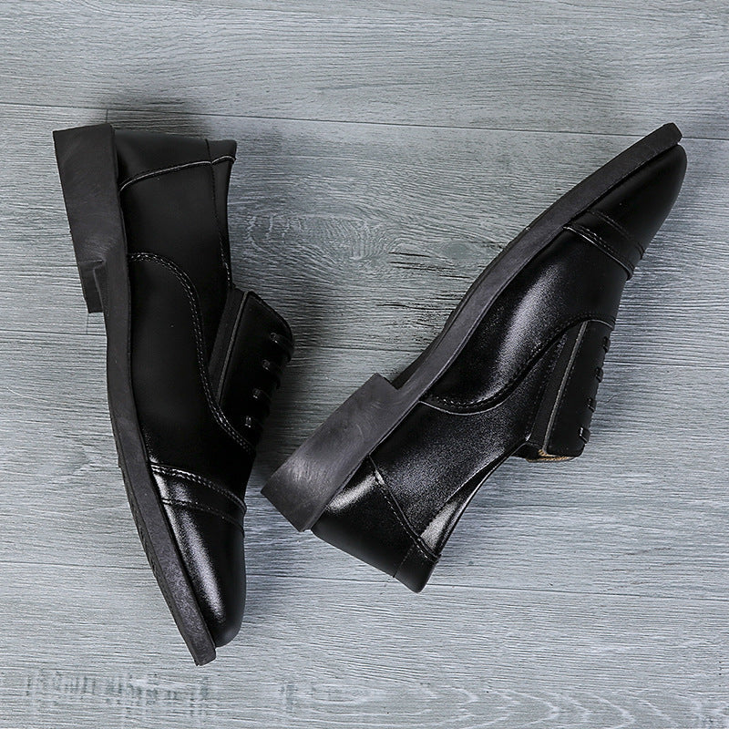 Men's Breathable Slip-On Business Casual Leather Shoes