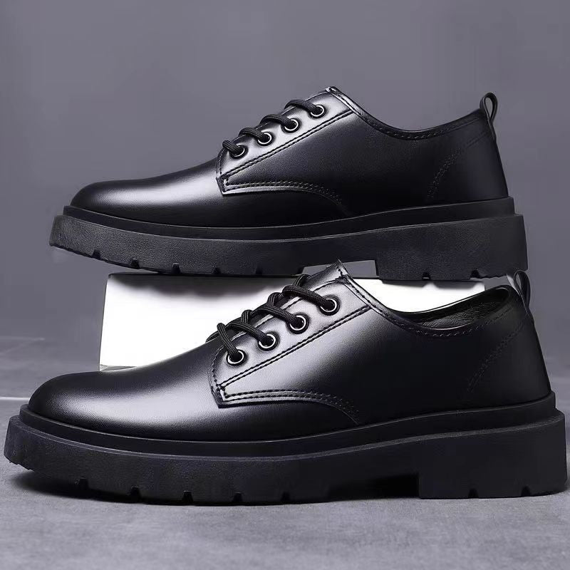 Men's British Style Soft Sole Leather Business Shoes