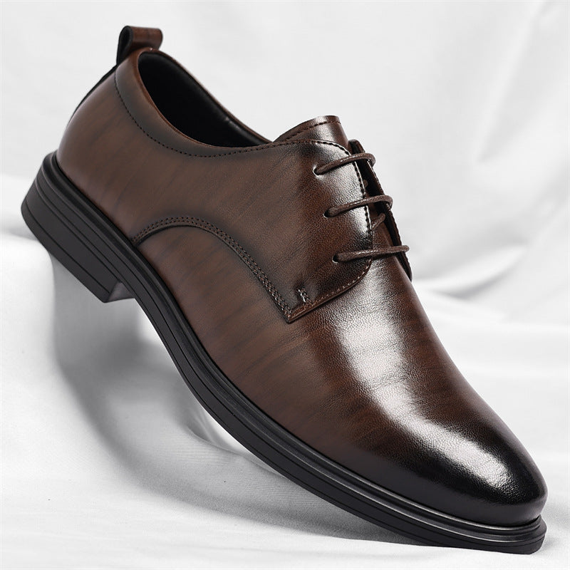 Men's Soft Sole Lace-Up Formal Leather Shoes