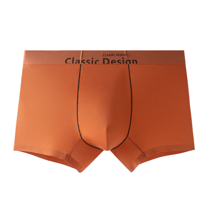 Men's Ice Silk Seamless Ultra-Thin Quick Dry Boxer Briefs