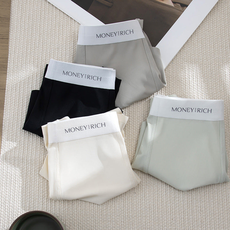 Men's Ice Silk Mask Style Boxer Briefs Plus Size Comfort