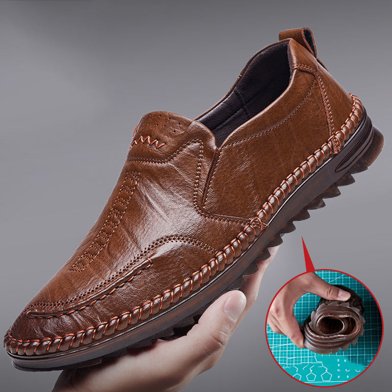 Men's British Style Soft Sole Leather Casual Shoes