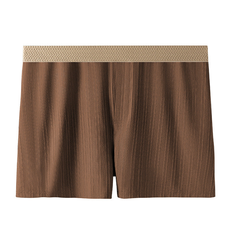 Men's Large Size Vertical Stripe Loose Boxer Shorts - Pack of 3