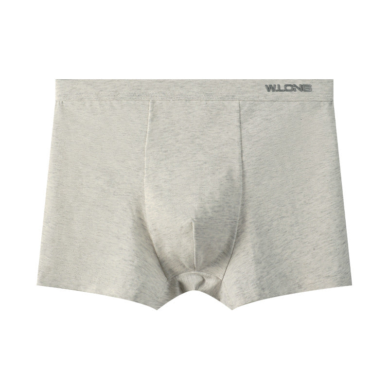 Men's Pure Cotton Breathable Boxer Briefs Large Size Style - Pack