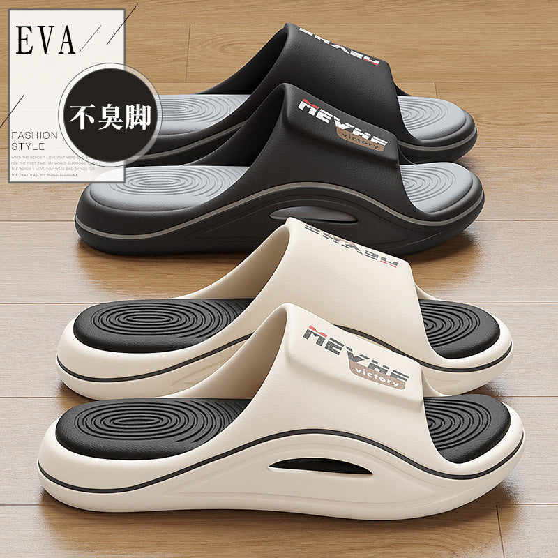 Men's EVA Thick Sole Summer Slippers with Anti Slip Design