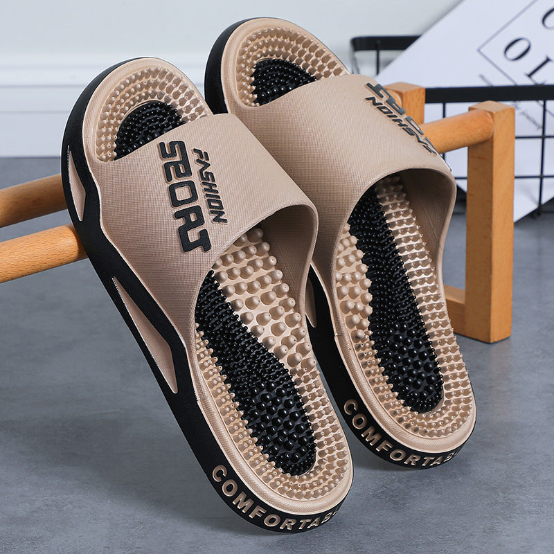 Men's Massage Slippers Acupoint Foot Therapy Summer Sandals