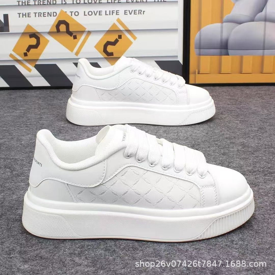Men's Lightweight Casual White Non-Slip Fashion Sneakers