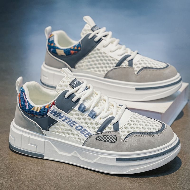 Men's Breathable Mesh Height-Increasing Casual Sneakers