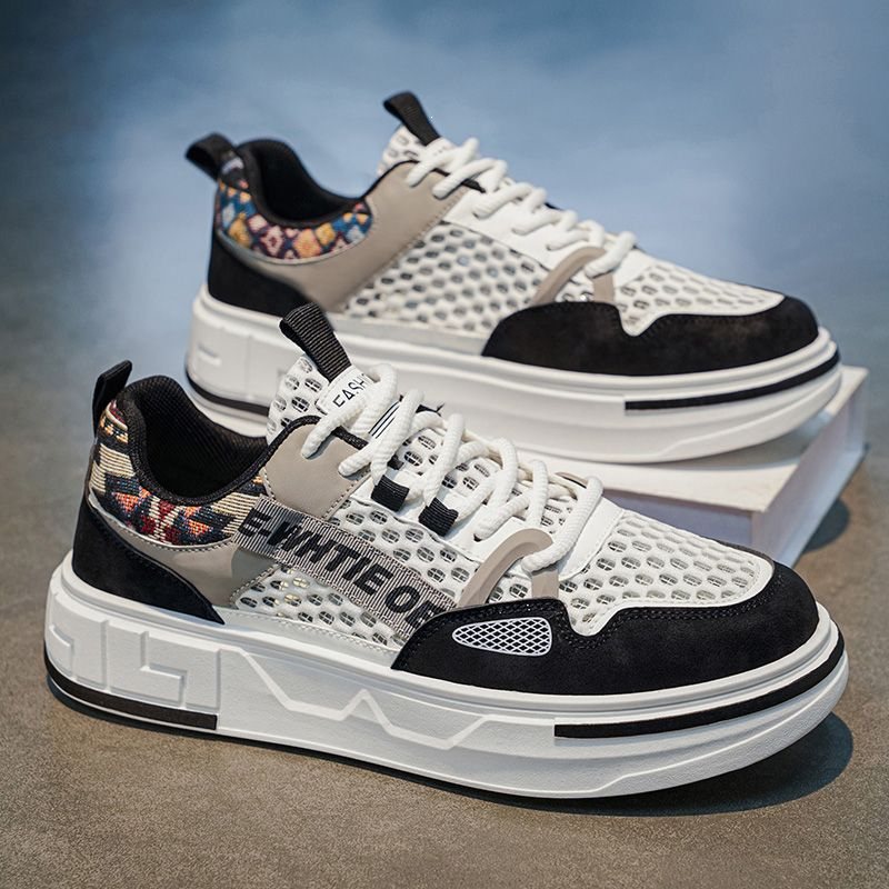 Men's Breathable Mesh Height-Increasing Casual Sneakers