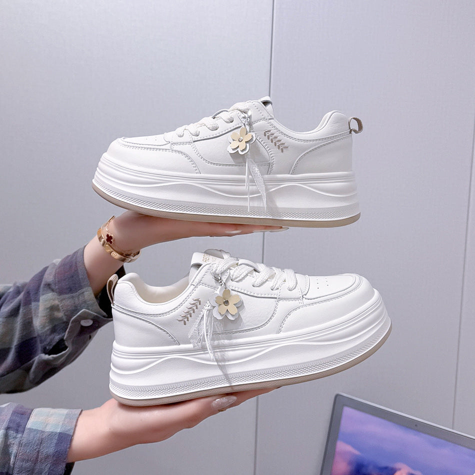 Women's Thick Sole Casual Sneakers with Soft Mesh Upper