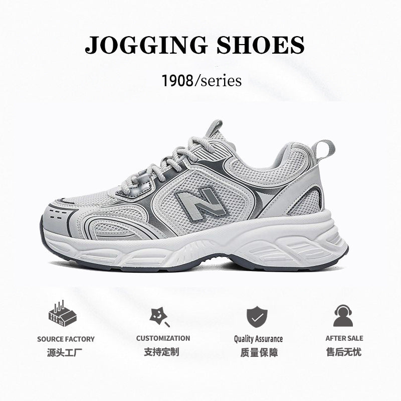 Breathable Mesh Platform Sneakers Casual Running Shoes for Men