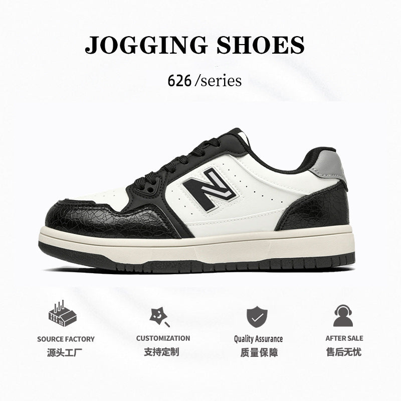 Black White Classic Running Sneakers for Men Casual Sports Shoes