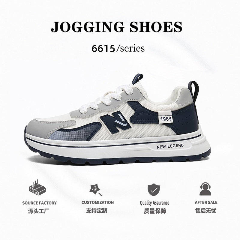Breathable Mesh Thick Sole Sneakers for Men Casual Sports Shoes