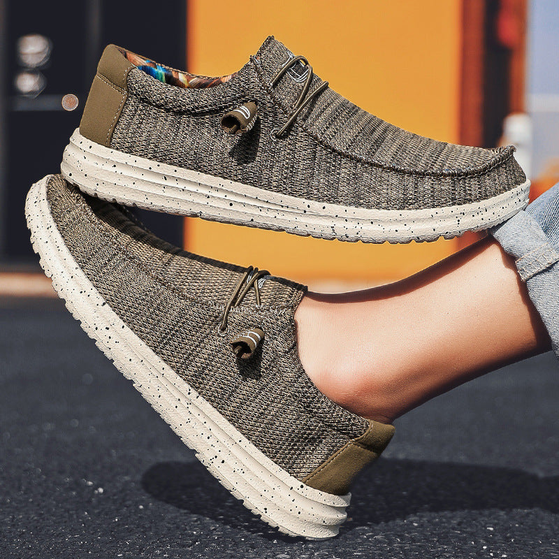 Breathable Lightweight Loafers for Men Slip-On Casual Cloth Shoes