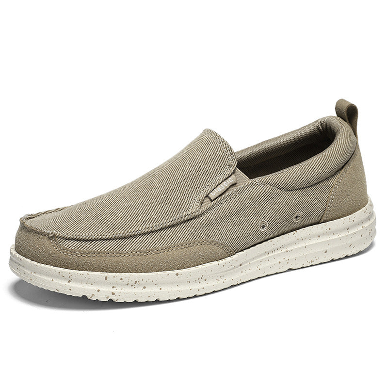 Large Size Canvas Loafers for Men Ultra-Light Slip-On Shoes