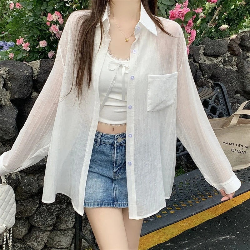 Women's Tencel Long Sleeve Lightweight Sun Protection Shirt