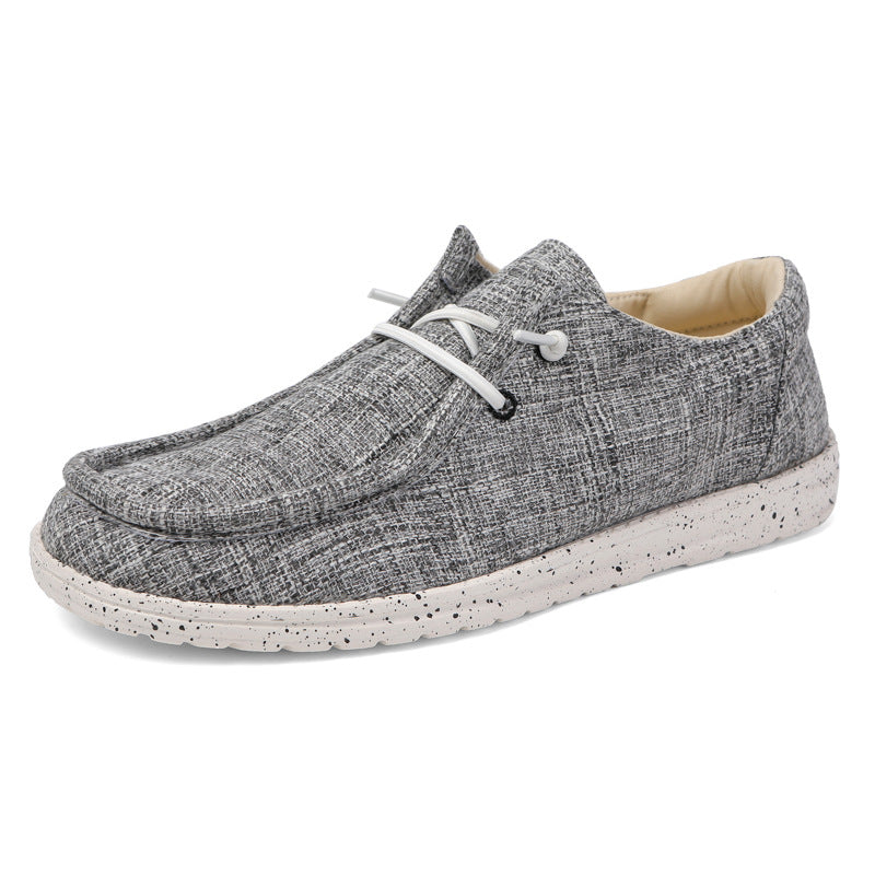 Bohemian Canvas Loafers for Men Lightweight Casual Shoes Size 46