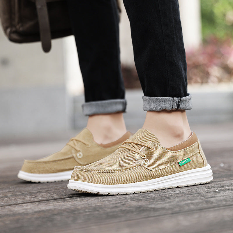 Large Size Slip-On Loafers for Men Casual Cloth Shoes