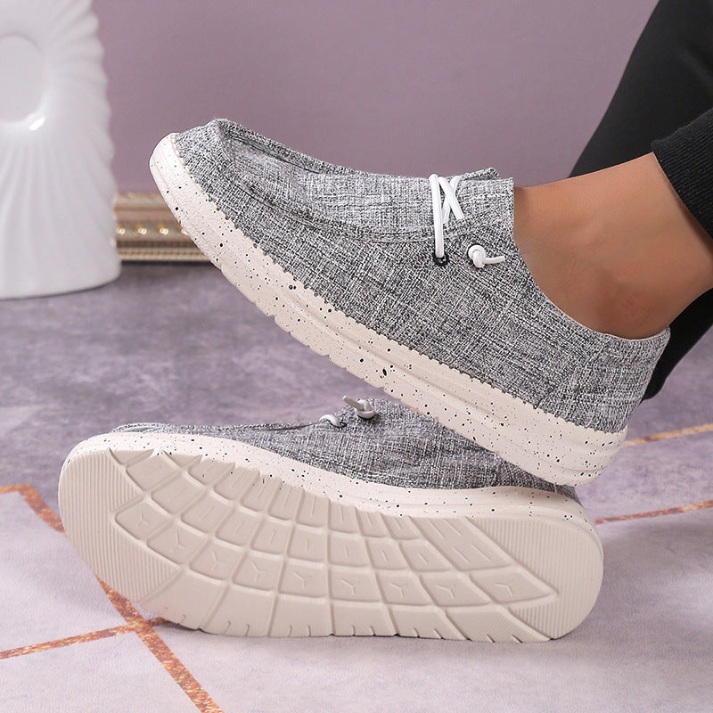 Men's Canvas Slip-On Loafers Casual Lightweight Lazy Shoes