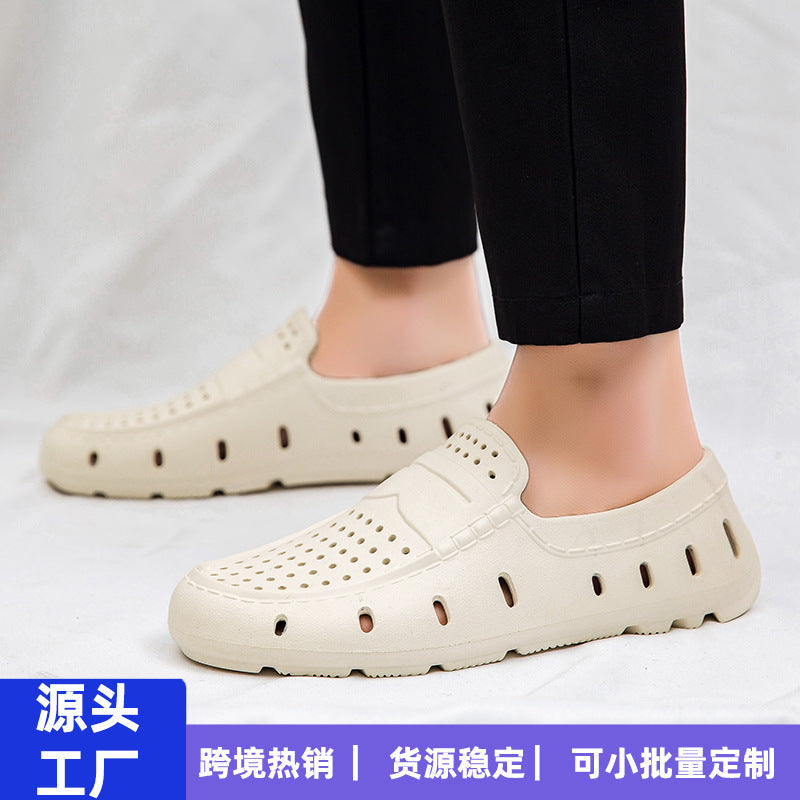 Plus Size Men's Slip-On Bean Shoes British Style Casual Loafers