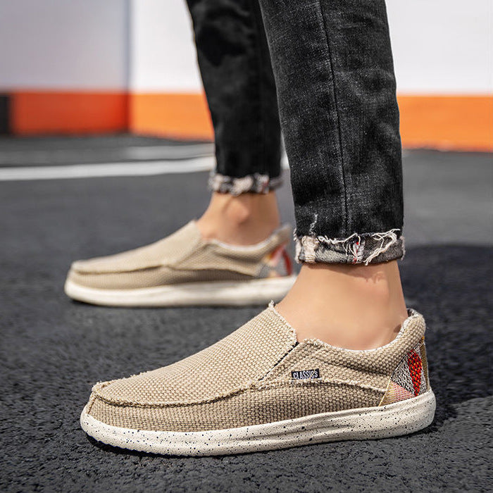 Large Size 48 Breathable Slip-On Loafers for Men Casual Shoes