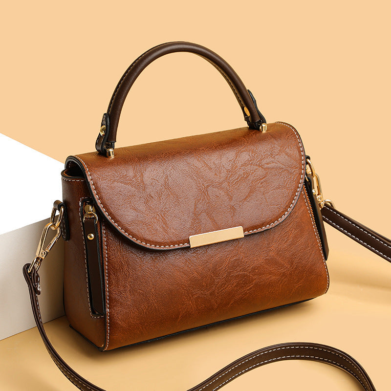 Women's PU Leather Small Square Crossbody Shoulder Bag