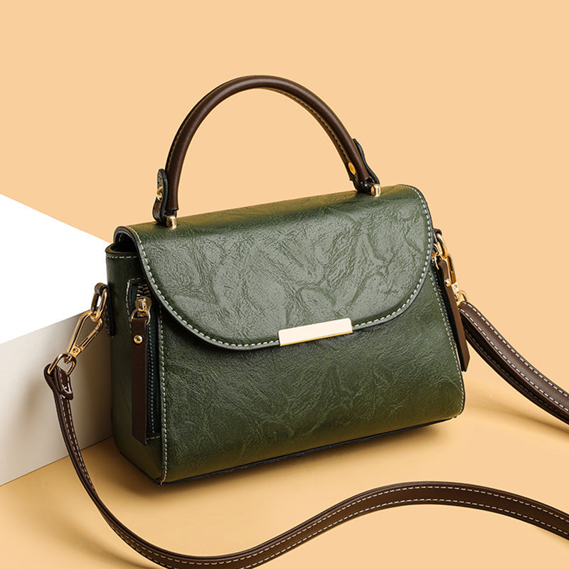 Women's PU Leather Small Square Crossbody Shoulder Bag