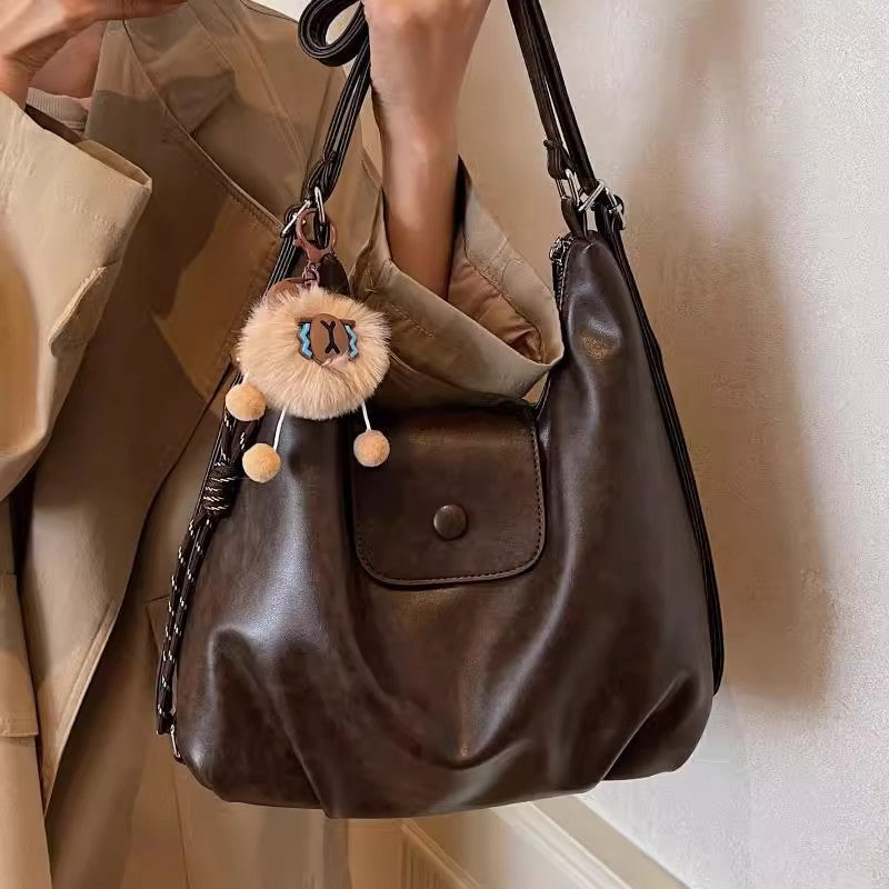 Women's PU Leather Convertible Tote Backpack Shoulder Bag