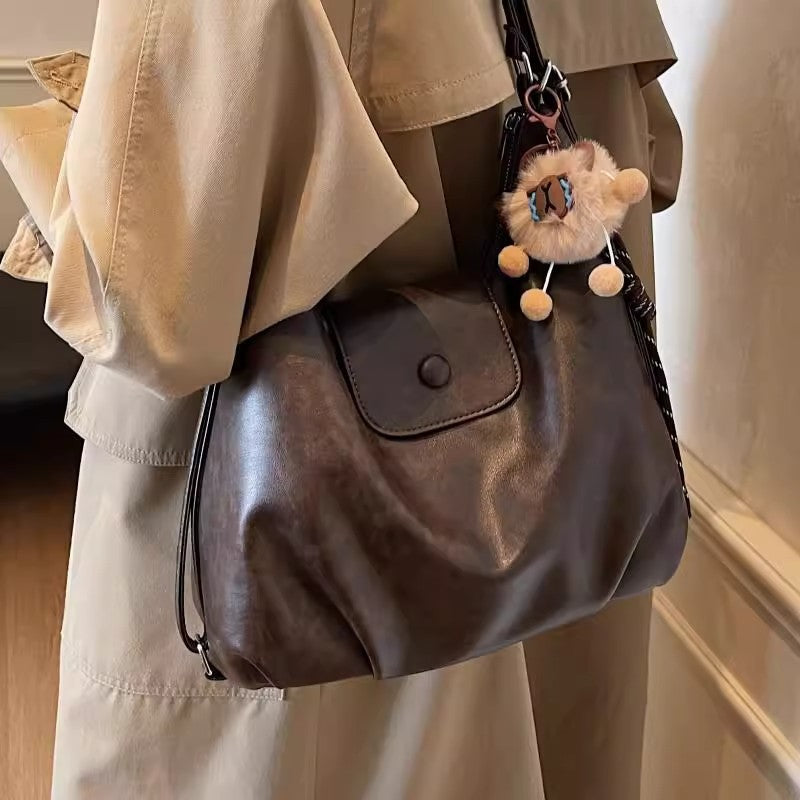 Women's PU Leather Convertible Tote Backpack Shoulder Bag
