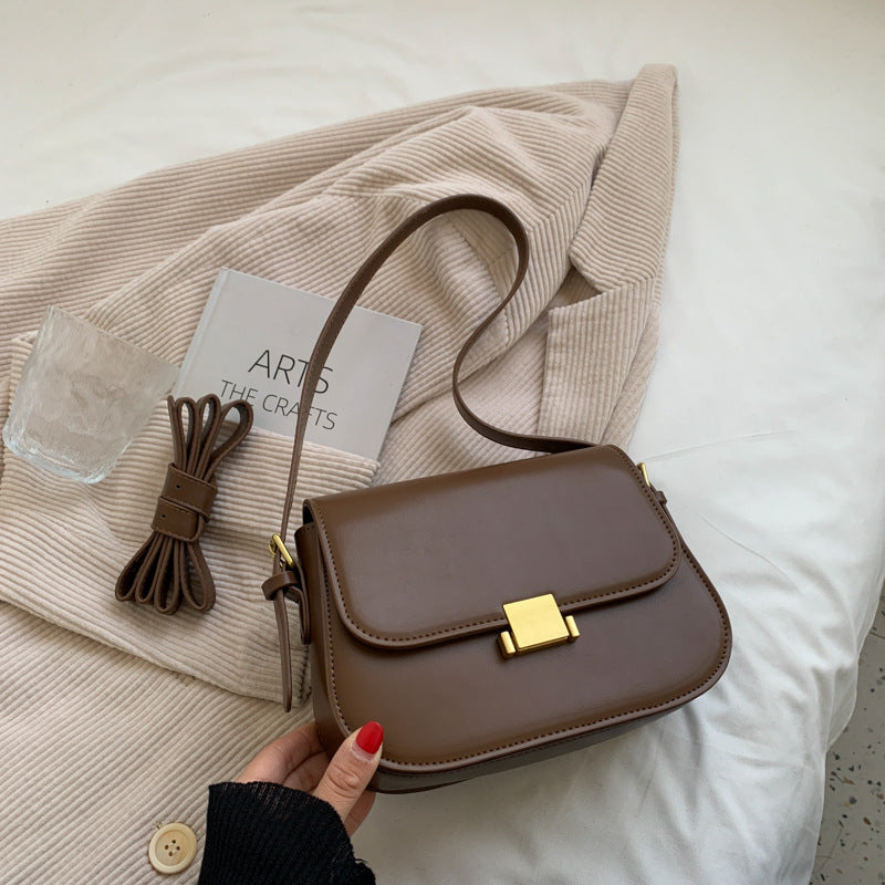 Women's PU Retro Small Square Crossbody Shoulder Bag