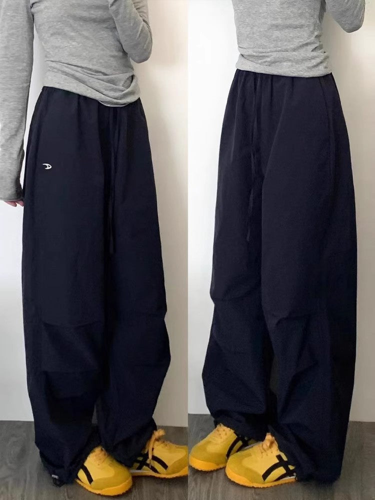 Women's High Waist Wide Leg Parachute Cargo Pants
