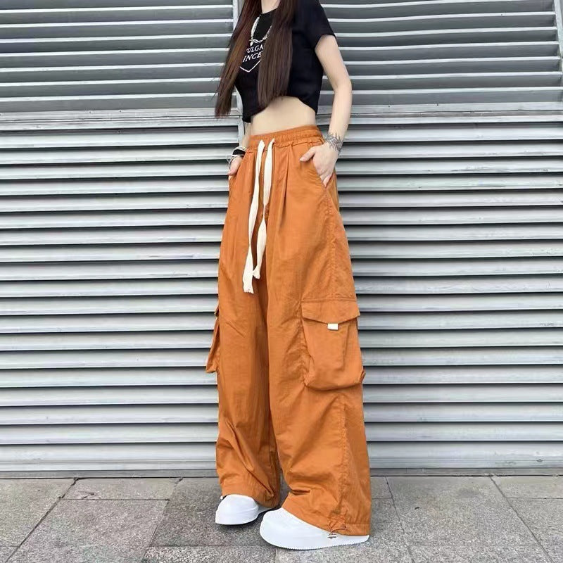 Women's Oversized Cargo Pants with Straight Leg Fit
