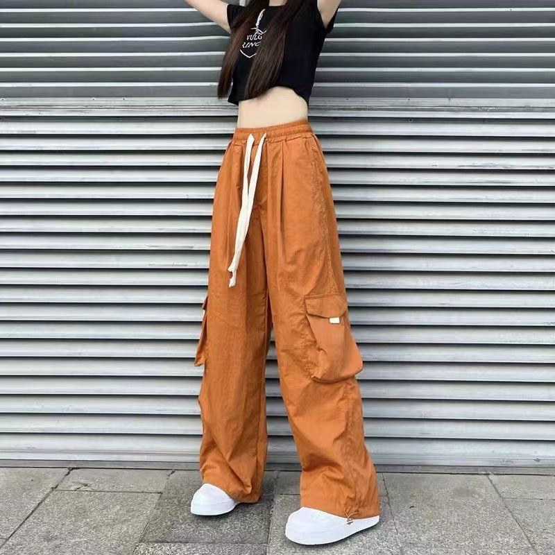 Women's Oversized Cargo Pants with Straight Leg Fit